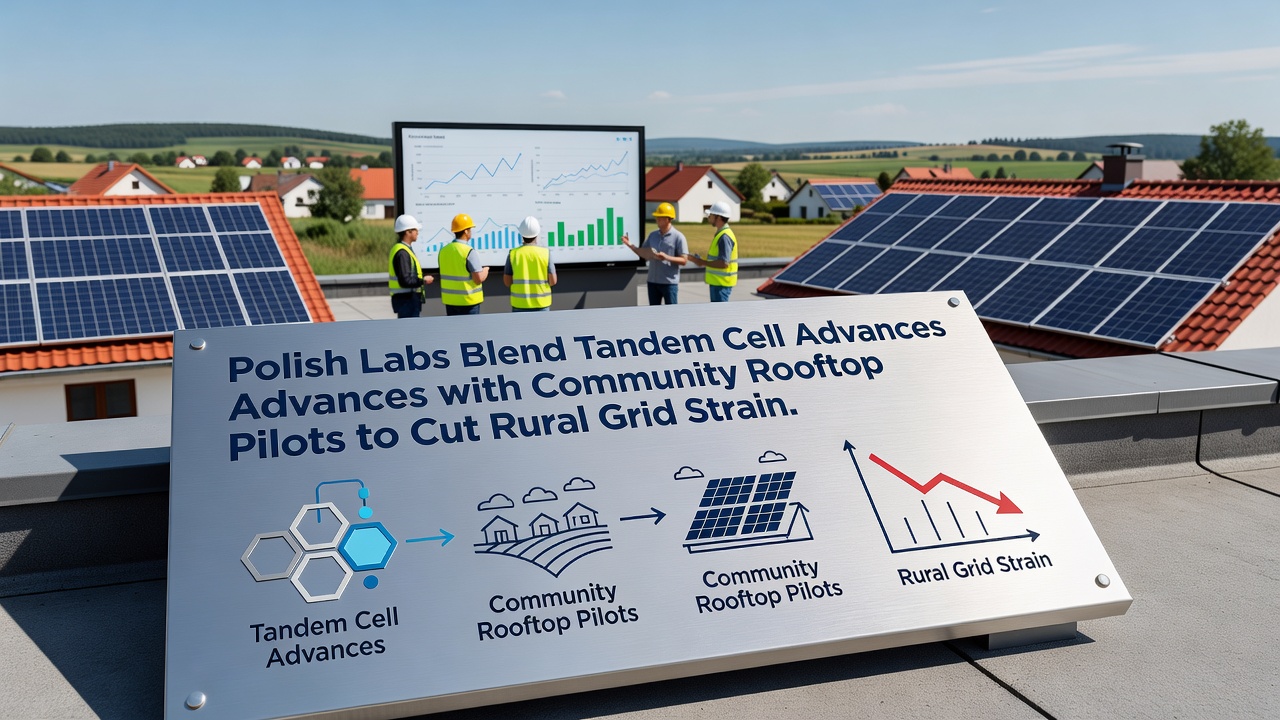 Polish Research Centers Merge Tandem Cell Progress with Rooftop Pilot Programs to Ease Rural Network Loads